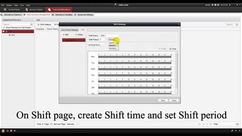 How to configure shift